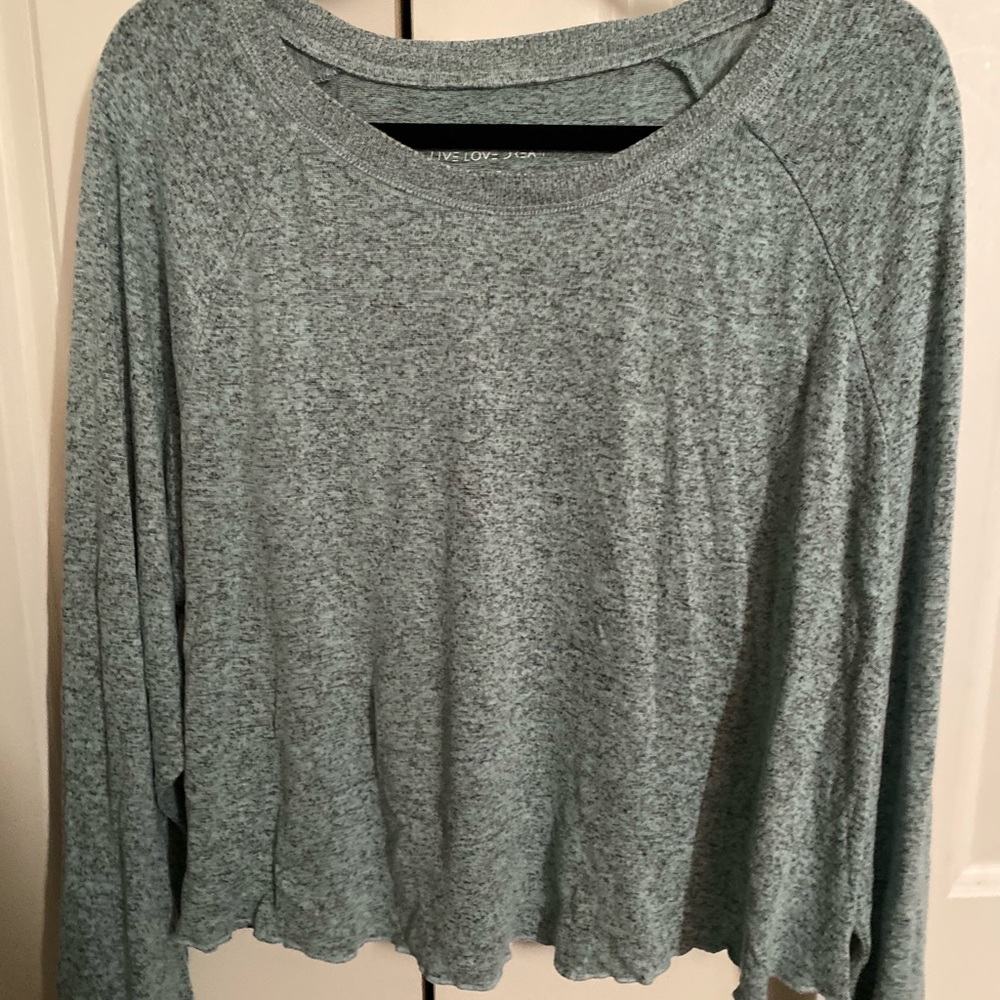 Live Laugh Dream Long sleeve. Size XL, Blue toned